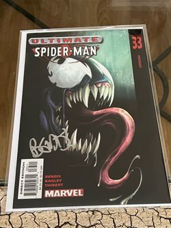 Ultimate Spiderman #33 First App Ult Venom Signed