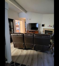 Leather Sofa and Recliner