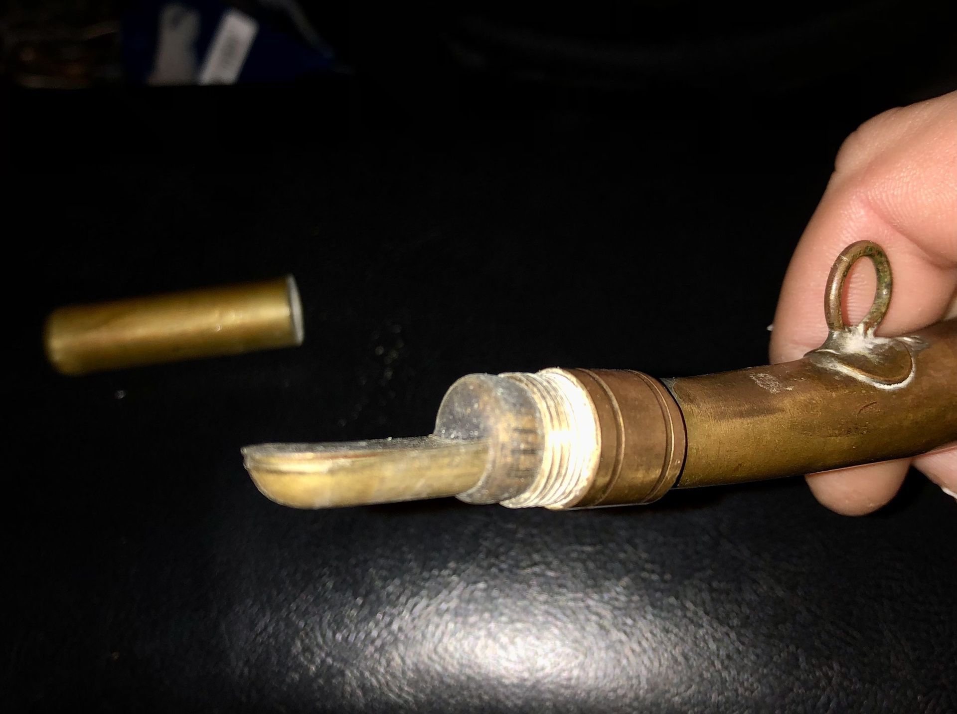 Antique Brass Animal Call/hunting Horn 