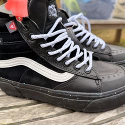 Vans Youth 3.5Sk8-Hi MTE 2 Waterproof Hiking Boot Shoe Sneaker Black Glitter