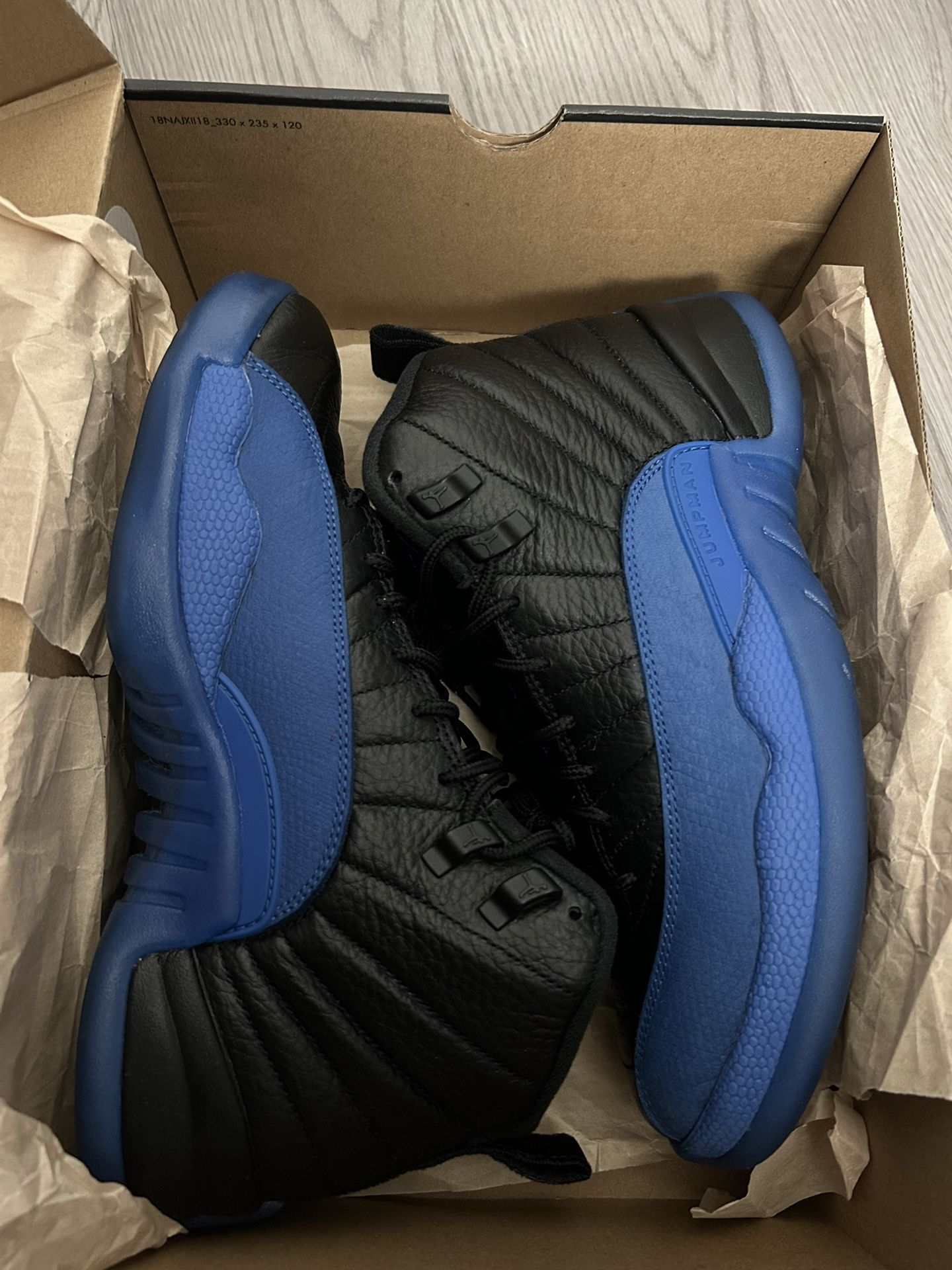 Jordan 12 Retro Black Game Royal 