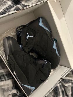 Air Jordan 7 Black and Blue Sneakers
