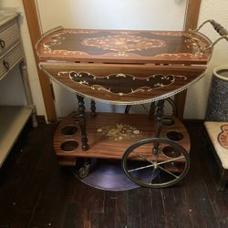 Ornate, Antique Beverage Cart