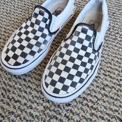 Vans Shoes Checkered Black White