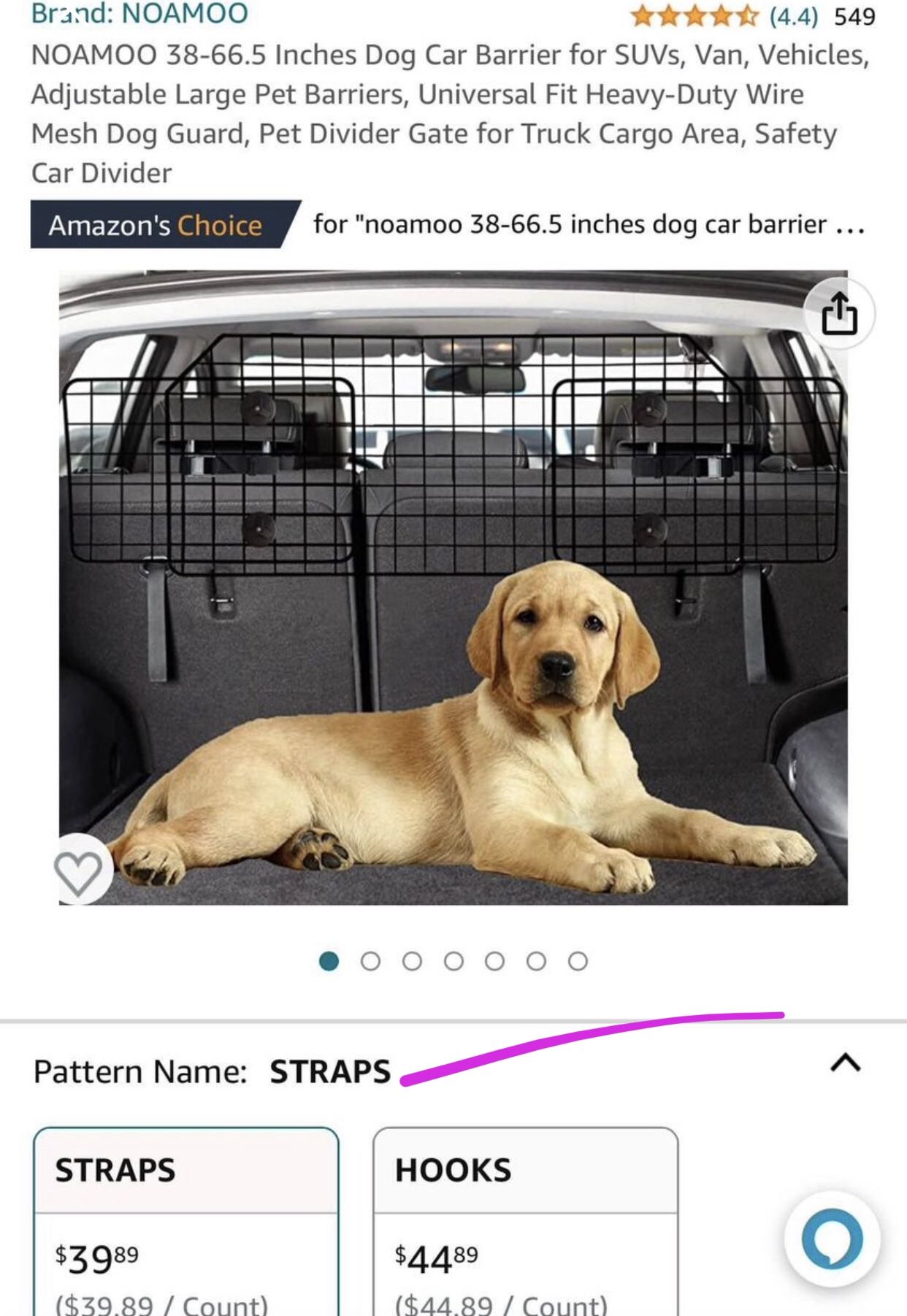 Dog Car Barrier For Vehicles
