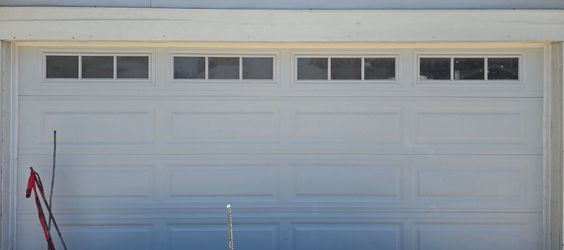 16' x 7' Steel Garage Door with Windows, Tracks & Springs