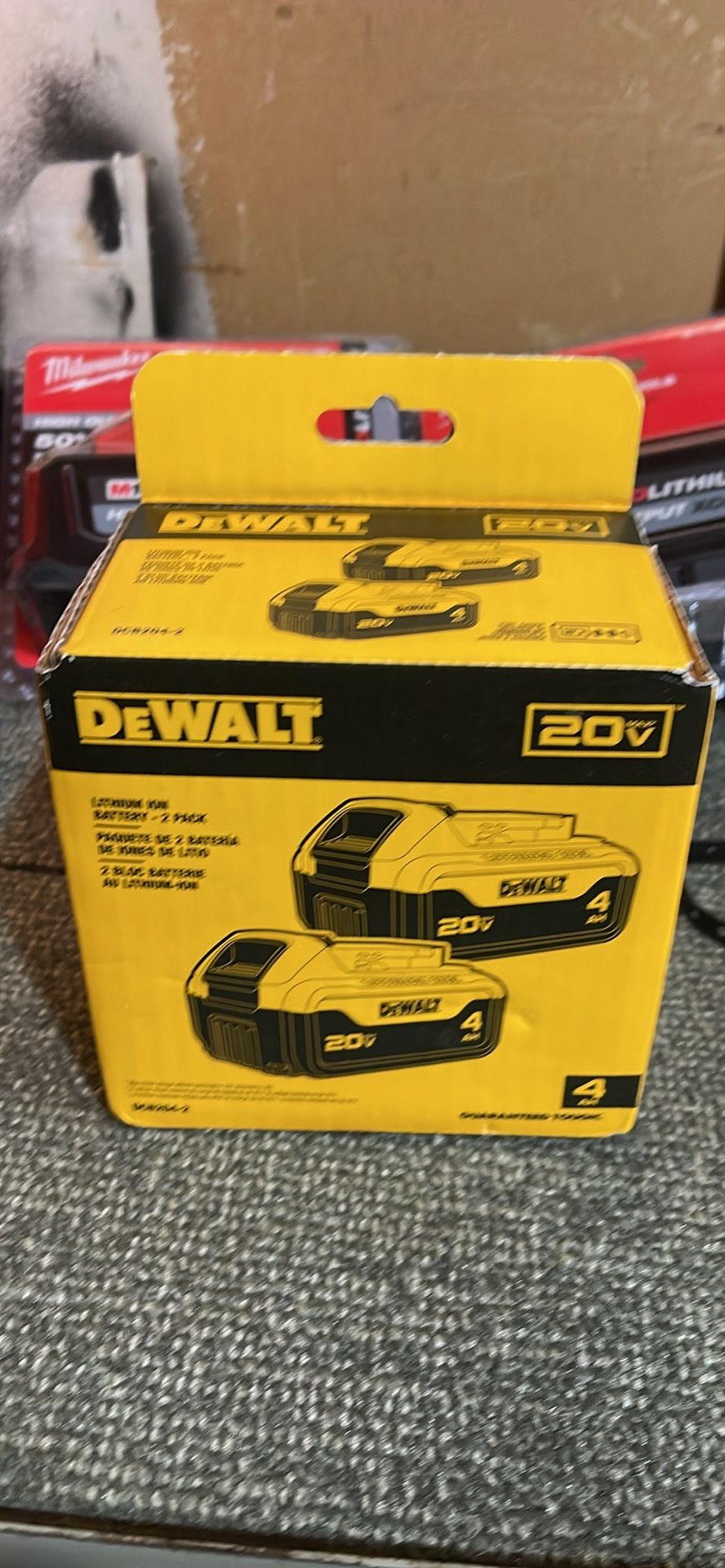 Dewalt Lithium Ion Battery Two Pack # 4+4