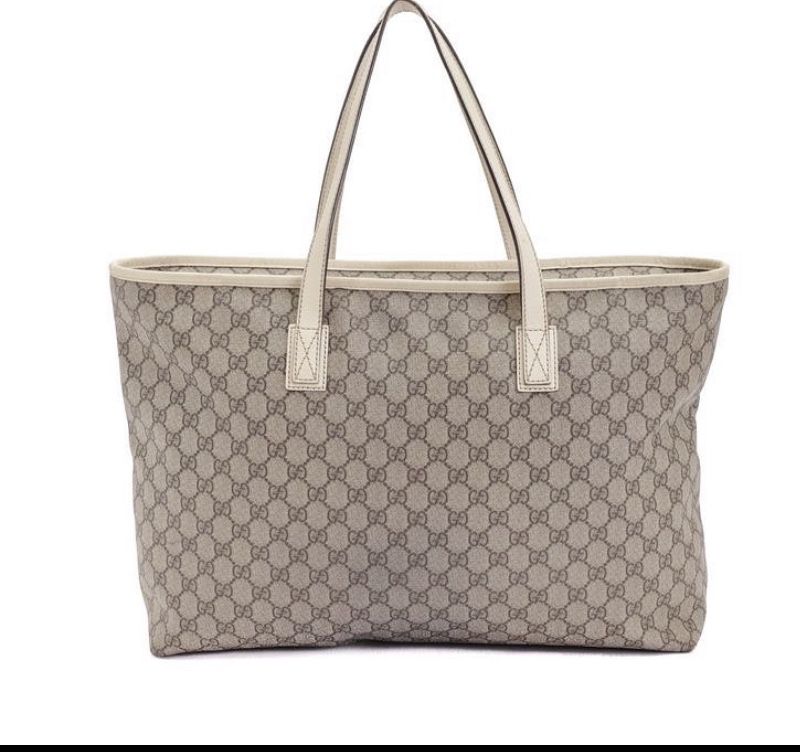 Pre Owned Authentic Gucci Large Beige Tote