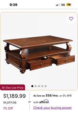Unique Wooden Coffee Table
