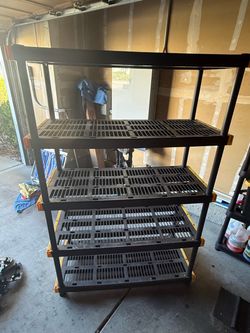 Heavy Duty Plastic Storage Shelving Unit