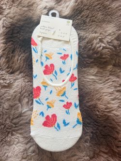 A New Day Floral No-Show Liner Socks 3 Pairs