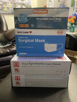 2 Boxes Of Gloves And 2 Boxes Of Mask 