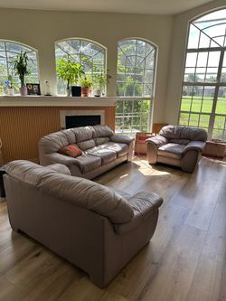 3-Piece Leather Living Room Set