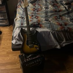 Amp and guitar