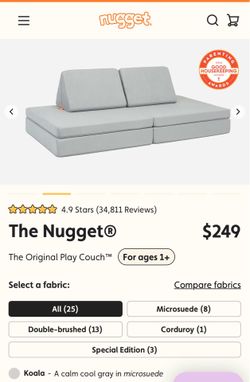 Nugget play couch - partial