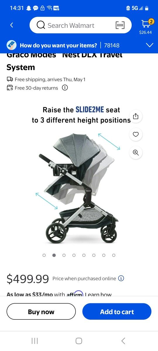 Graco Modes Nest Stroller