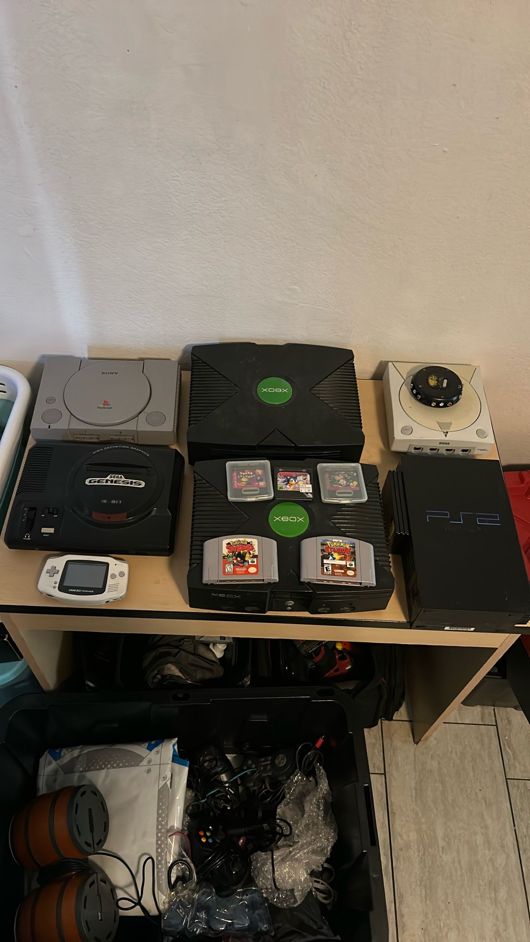 Gaming And Controllers And All Plugs