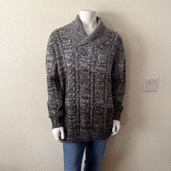 Park Slope Brown Shawl Collar Pullover Sweater Men’s Size 2XL