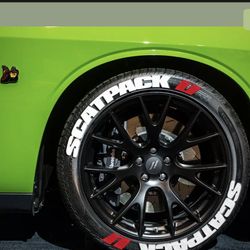 Scat Pack Tire Stickers