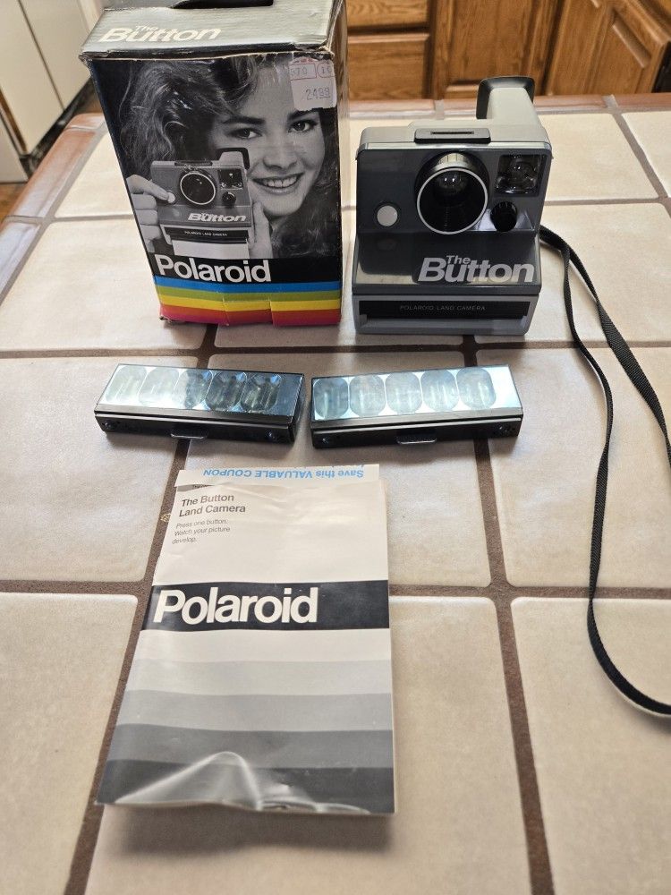 Vintage Poloroid "The Button" Camera
