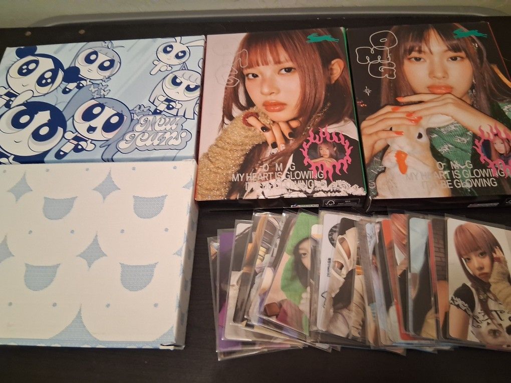 Kpop albums and photocards New Jeans 