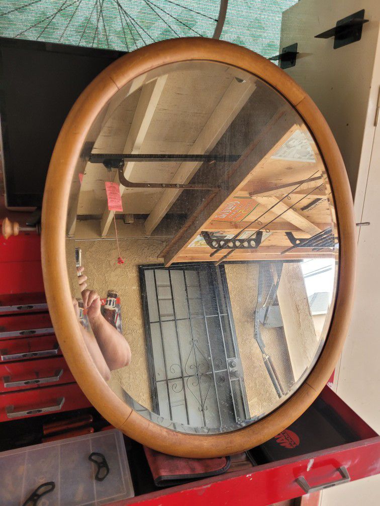 Oval mirror antique
