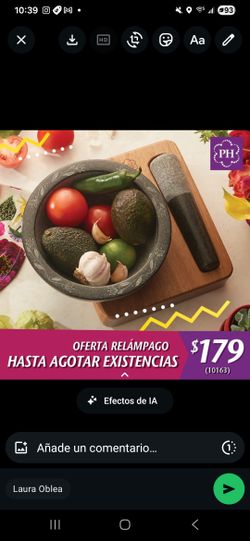 MOLCAJETE CON VASE DE MADERA