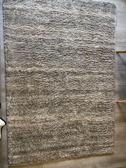 5ft X 7 1/2 ft Ultra Soft Grey/White Rug