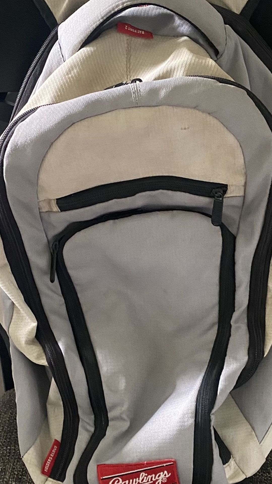 Rawlings softball/baseball Grey Backpack