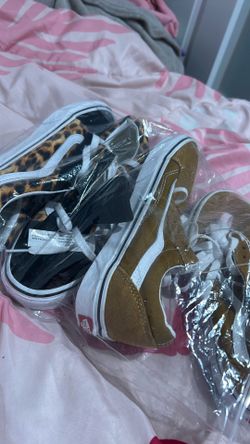 Two Pair Of New Vans One Size 4 1/2 N Other 6.5