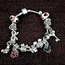 Mickey Mouse Hot Charms Bracelet On Sale Now 