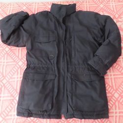 Women's Eddie Bauer Snowline Goose Down Winter Jacket Size SP Petite Black