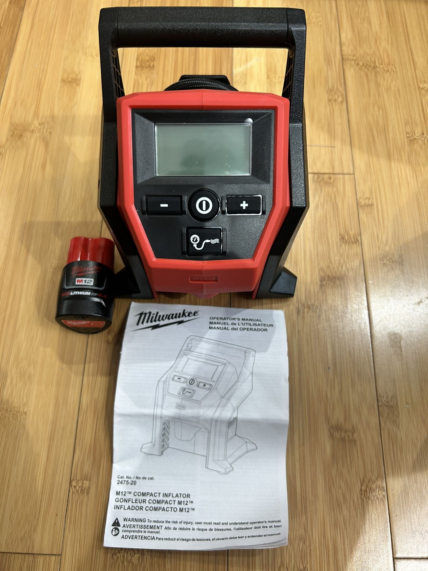 Brand New Milwaukee  $90 Tool $100 W/Batterie Portable inflator  M12 Cordless