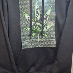 Cannabis Art Pullover Hoodie, Size Small