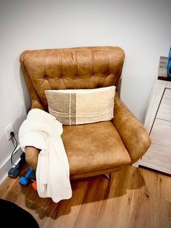 Ashley Brown Tufted Accent Chair