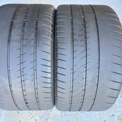 TWO TIRES 295/30/20 Michelin Pilot Sport Cup 2 With 75% Left Amazing Pair Mint • 