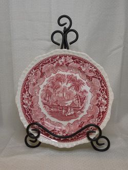 Mason's Vista Pink Dinner Plate 