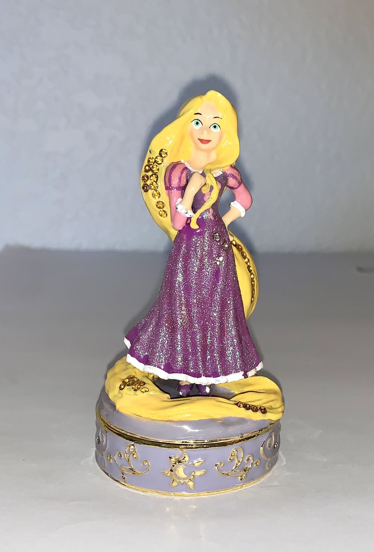 Beautiful Disney Parks Jeweled Rapunzel (Tangled) Princess Trinket Box