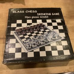Glass Board Shot glass Chess Game