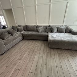 Beautiful Grey Sectional