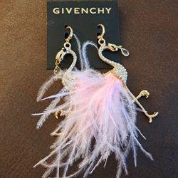 Givenchy Flamingo Dangle Earrings 