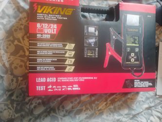 Biking digital battery and system tester with printer