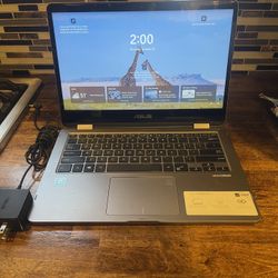 ASUS Touchscreen VevoBook Flip 14 Windows, 11 and charger 