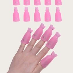 10 Pcs Nail Polish Removal Clip 