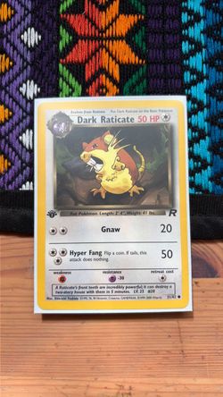 1st edition Dark Raticate