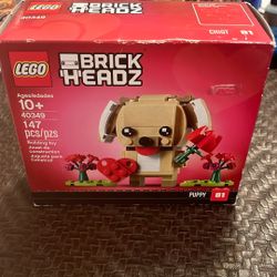 Lego BrickHeadz 40349 Valentine's Day Puppy 147 Pieces Building Toy Retired
