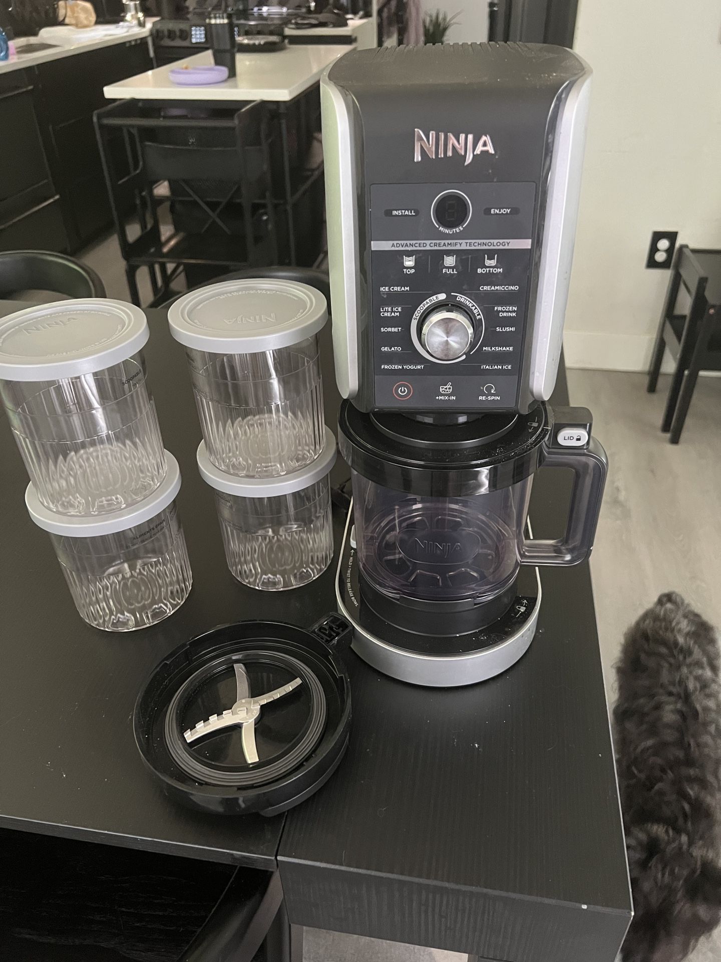 Ninja Creami Deluxe Ice Cream Maker With Extras