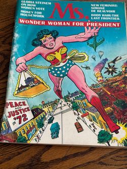 Vtg Ms Magazine Vol 1 No #1 First Edition Wonder Women for President Edition says Smithsonian OBO