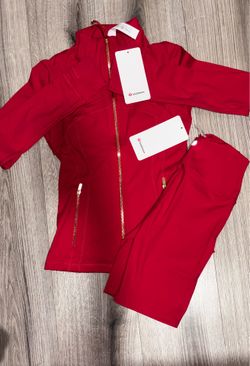 Red LULULEMON Define Jacket