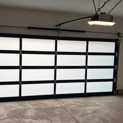 Garage door modern full view